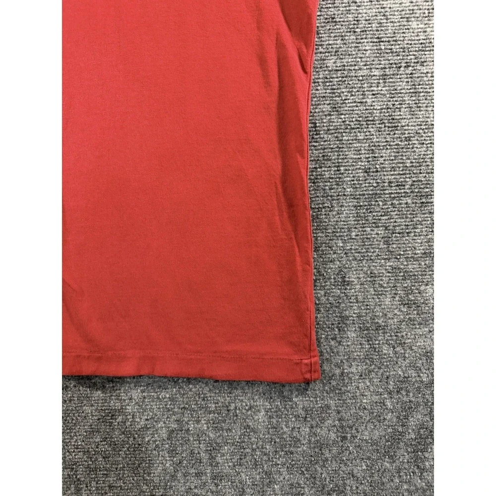 Polo Ralph Lauren Shirt Mens L Red Classic Fit V Neck Embroidered Pony Tee